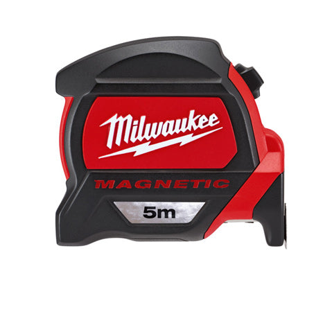 Milwaukee Nylon Bond Blade 5M Magnetic Hook & Belt Clip Tape Measure 48227605