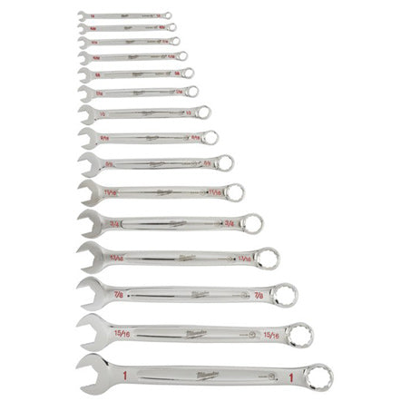 New Milwaukee 15Pc Combination Wrench Set - Imperial - 48229415