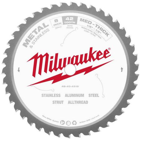 New Milwaukee 203Mm (8In) 42T General Purpose Metal Blade - 48404515