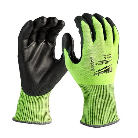 New Milwaukee High-Visibility Cut Level 4 Glove - S - 48738940