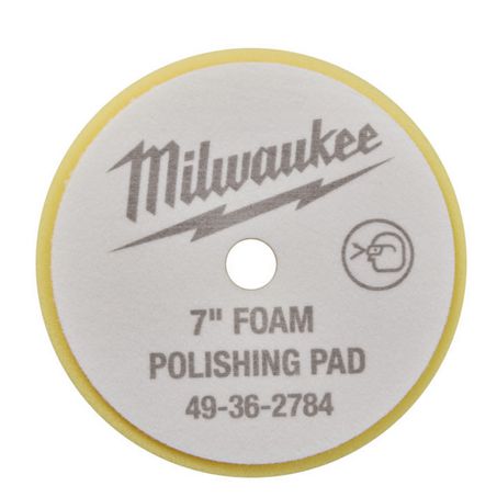 New Milwaukee M18 Yellow Hard Foam Polishing Pad 180mm Car Polish Cloth 49362784 | Australian Moto Spares