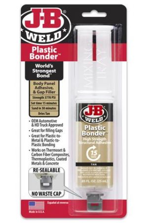 New J-B WELD Quick Setting Automotive Trim Plastic Bonder Syringe -25ml 50133 | Australian Moto Spares