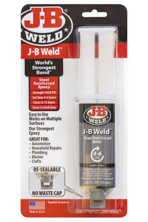 New J-B WELD Original Dark Gray Automotive Pluming Syringe 50165 | Australian Moto Spares