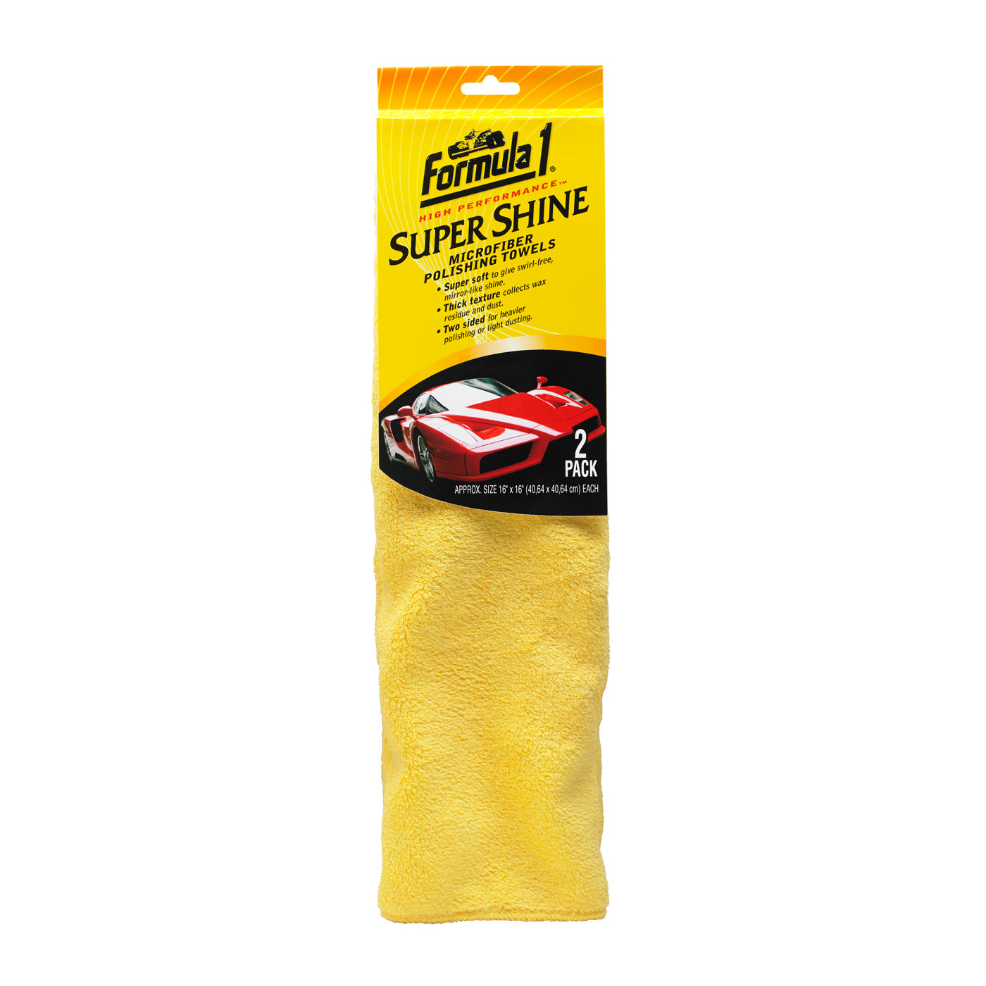 New FORMULA 1 Super Shine Super Soft Microfibre Polishing Towels - 2Pk 625011