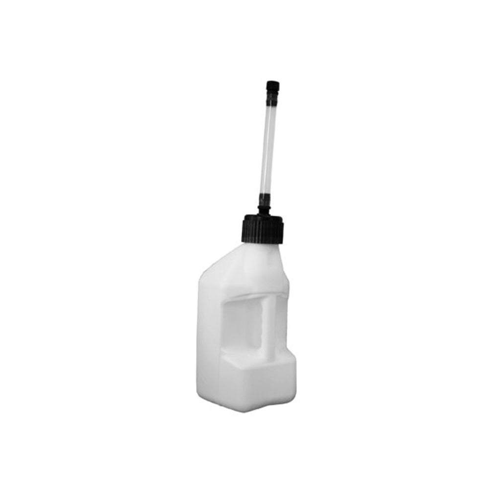 TUFF JUG 2.7gal/10L White Standard Cap/Clear Flexible Spout 7-WUS10-FFS003V | Australian Moto Spares