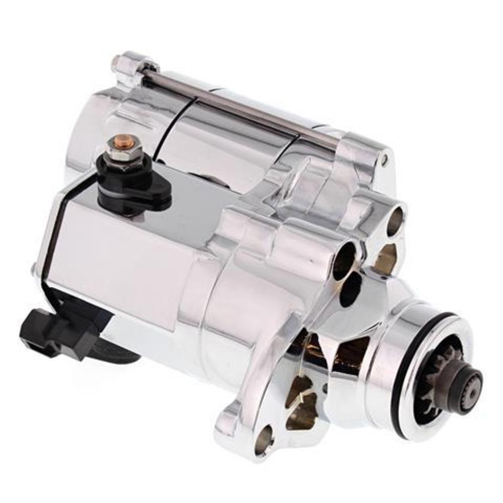 New ALL BALLS Heavy Duty Starter Motor - Chrome For HARLEY DAVIDSON 80-1014 | Australian Moto Spares
