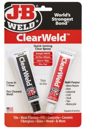 New J-B WELD Quick Setting Strength 3900 PSI Clearweld Twin Tubes 8212 | Australian Moto Spares