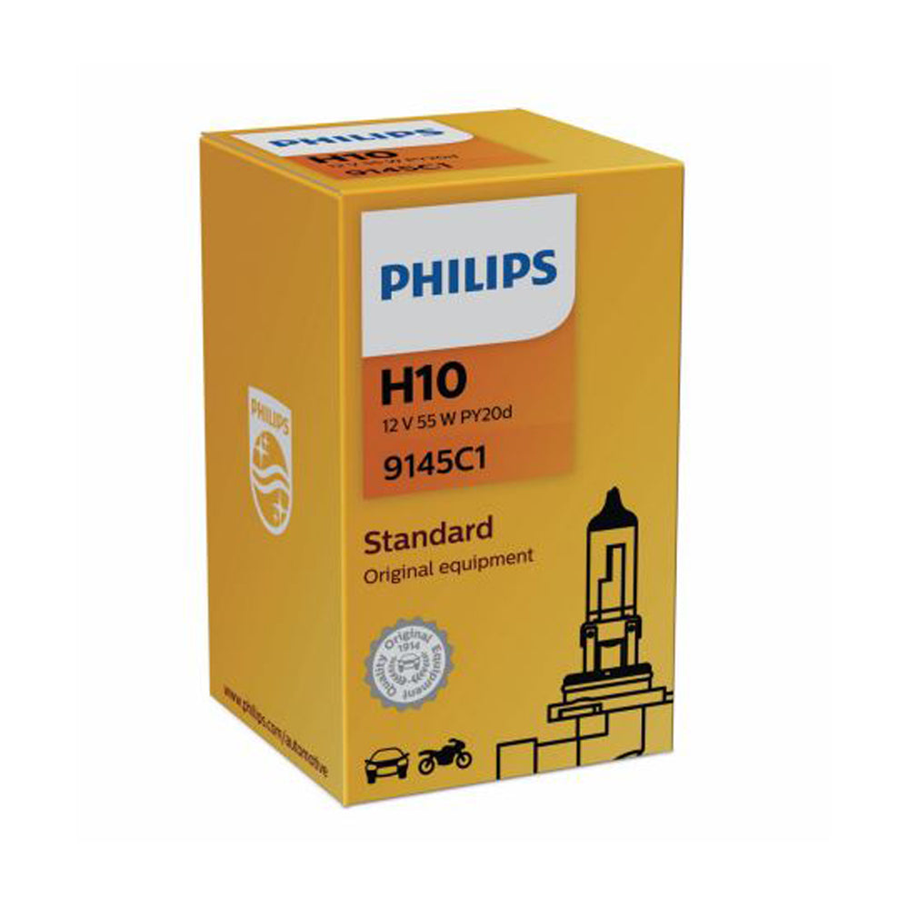 New Philips Globe H10 12V 45W Py20D Single Box (9145C1)