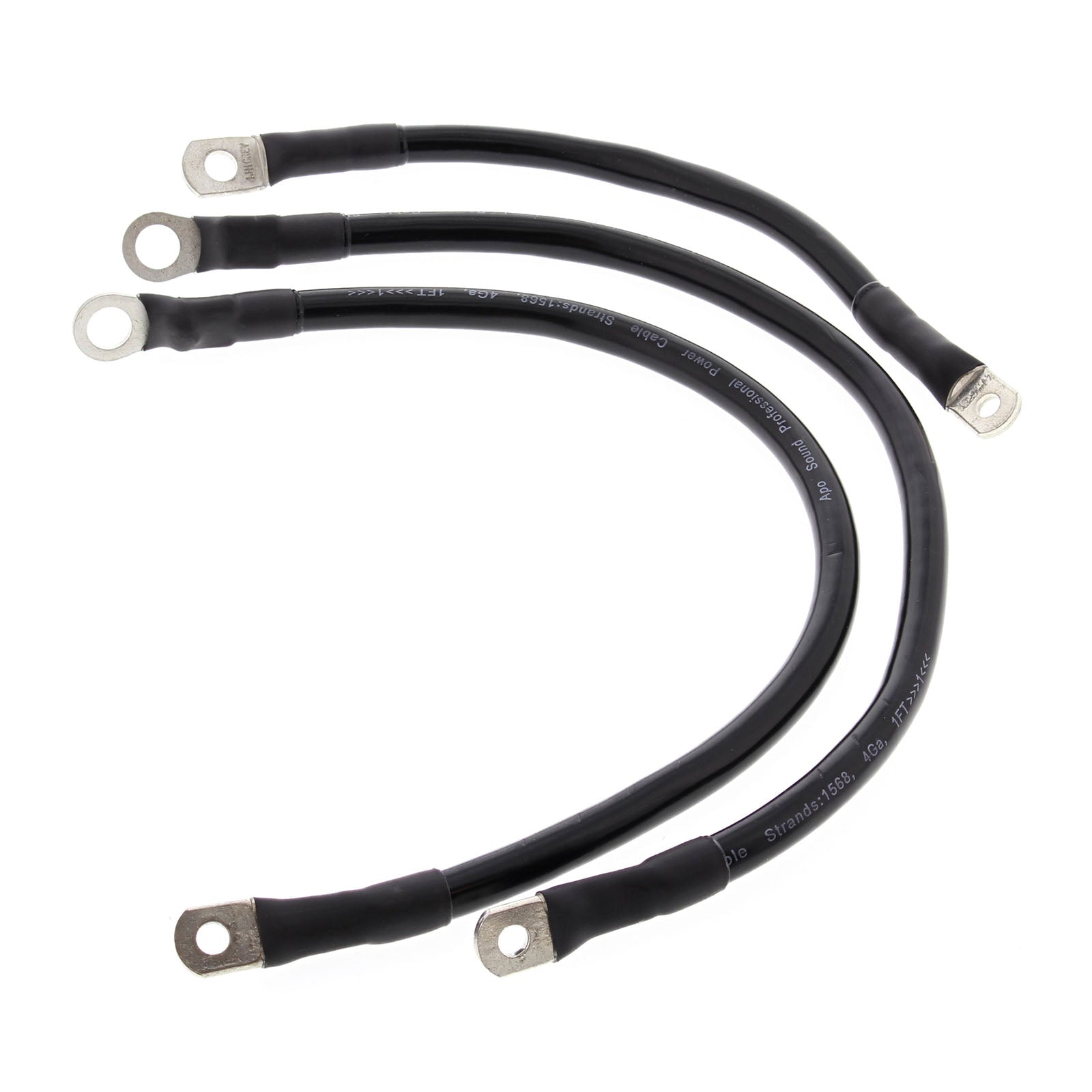 New ALL BALLS Racing Battery Cable Kit - Black Fits FL 1965-1979 #AB7930061 | Australian Moto Spares
