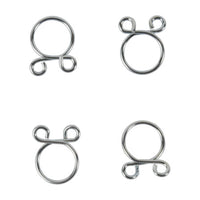 New ALL BALLS Racing Fuel Hose Clamp Kit - 9.8mm Wire (4 Pack) #ABFS00051