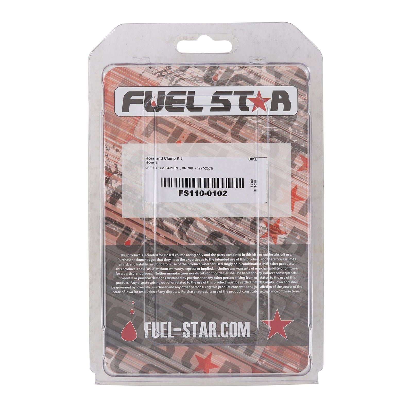New ALL BALLS Racing Fuel Hose Clamp Kit #ABFS1100102