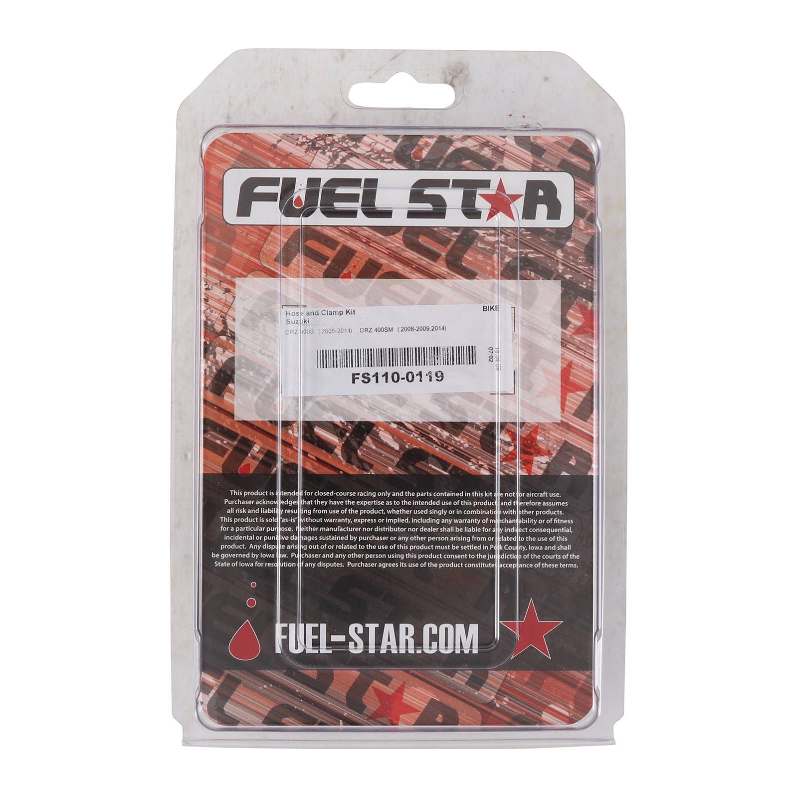 New ALL BALLS Racing Fuel Hose Clamp Kit #ABFS1100119