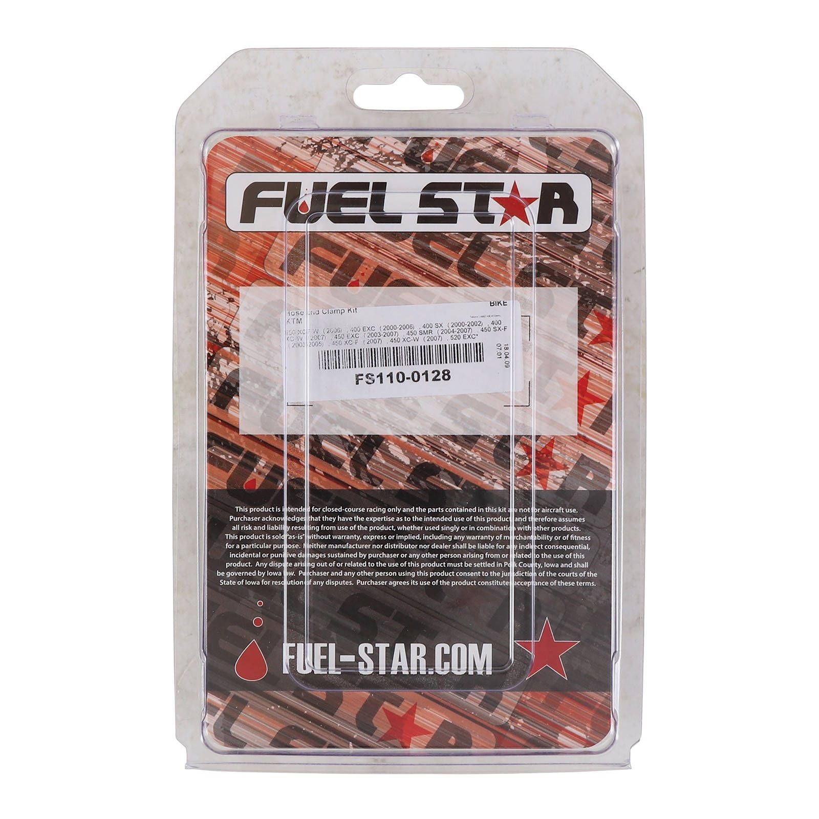 New ALL BALLS Racing Fuel Hose Clamp Kit #ABFS1100128