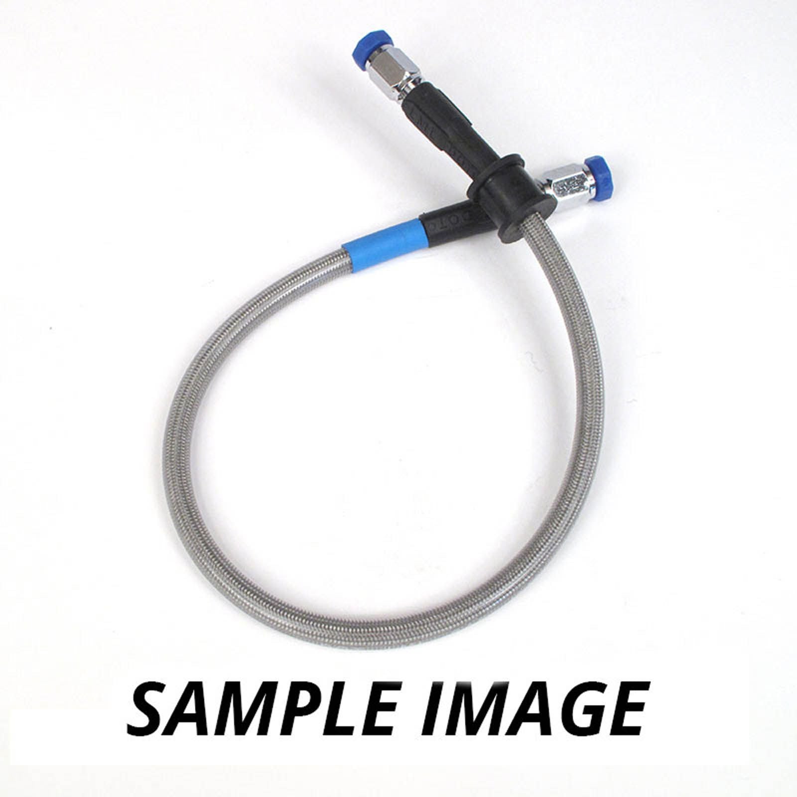 New WHITES Premade Brake Line - 200mm - Chrome #DBL200CC
