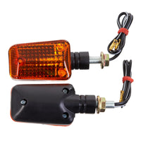New WHITES Flasher Uni Short Mount Black Pair FLUSB | Australian Moto Spares
