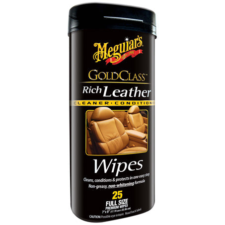 New MEGUIARS Car Interior Cleaner Leather Protectant Wipes - G10900