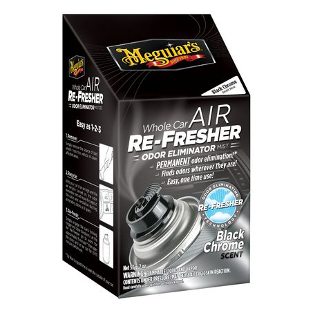 New MEGUIARS Air Re-Fresher - Black Chrome - G181302