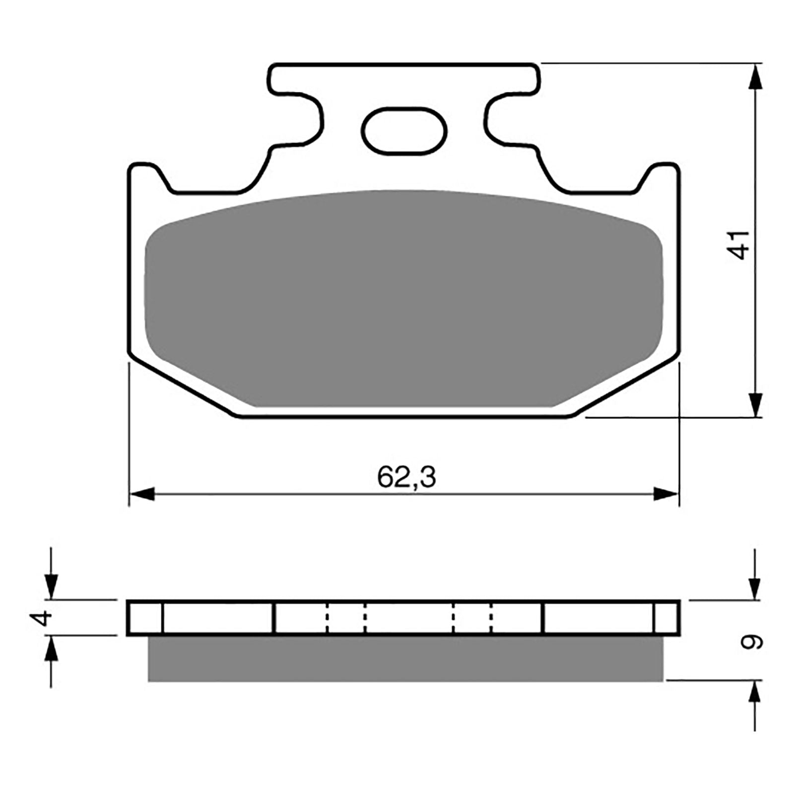 New GOLDFREN Brake Pad - S3 Sintered Sports #GF001S3