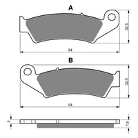 New GOLDFREN Brake Pad - K5 Off-Road Racing (PBPR42) #GF004K5