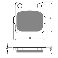 New GOLDFREN Brake Pad - K5 Off-Road Racing (PBPR24) #GF007K5