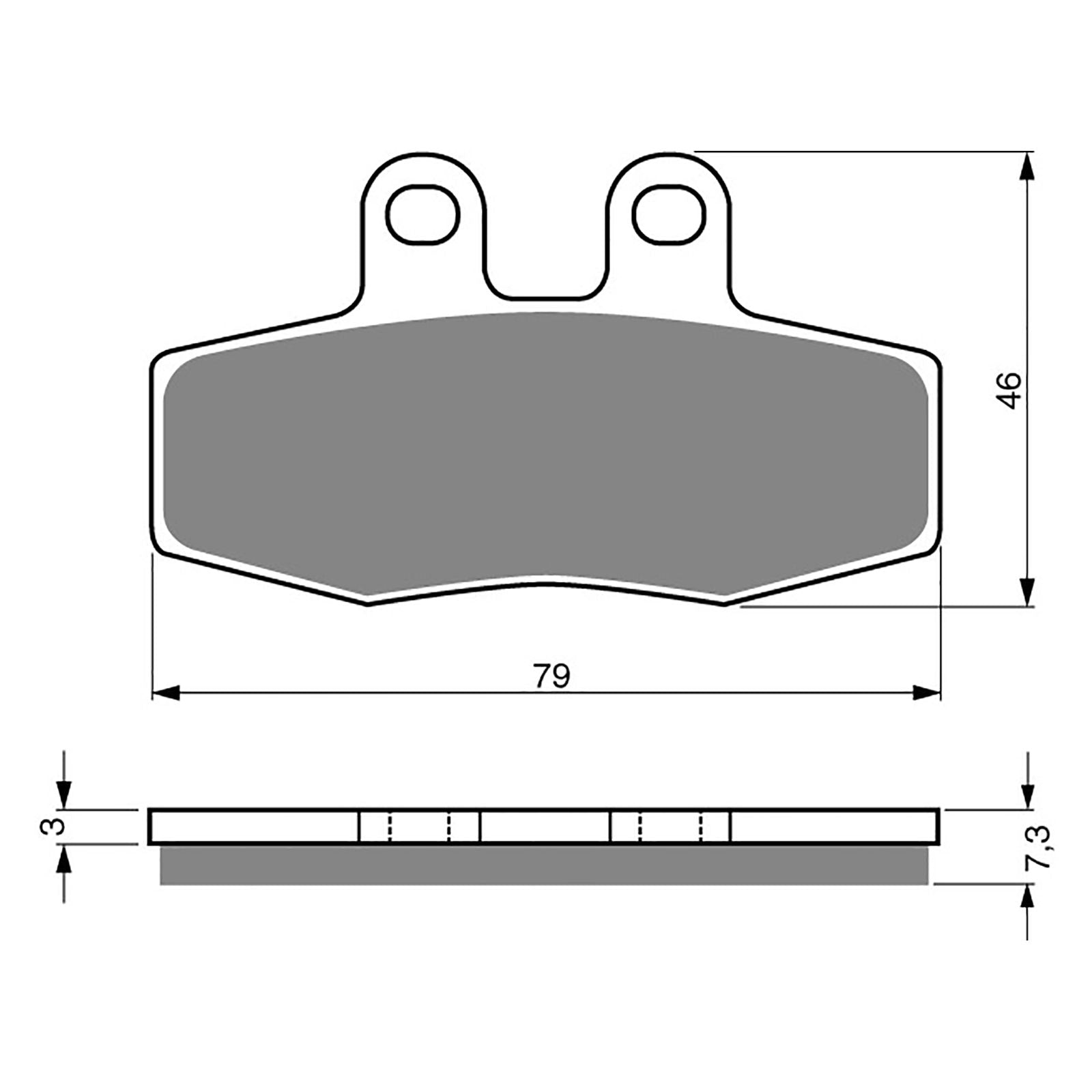 New GOLDFREN Brake Pad - S3 Sintered Sports (PBPH241) #GF010S3