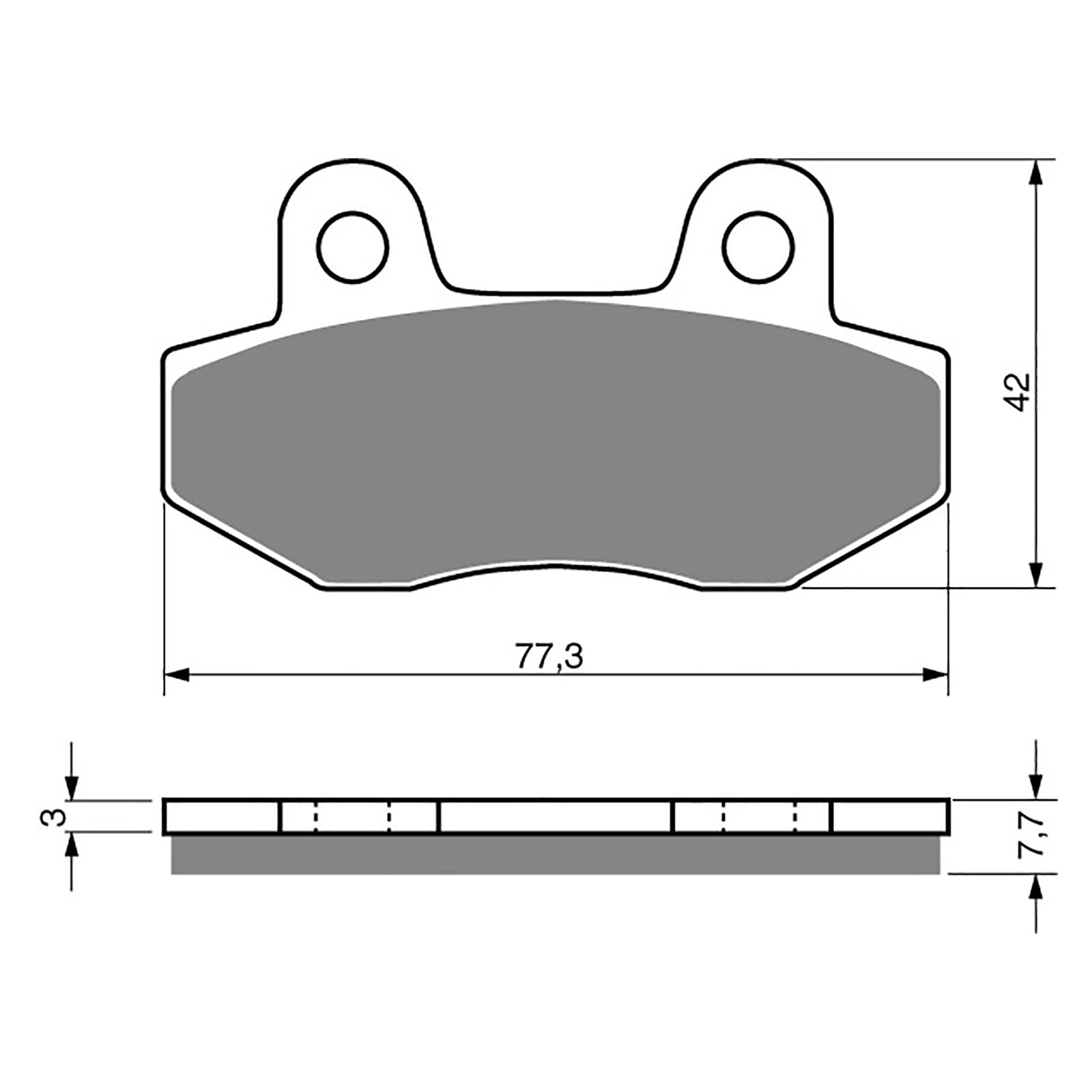 New GOLDFREN Brake Pad - S3 Sintered Sports (PBPH27) #GF011S3