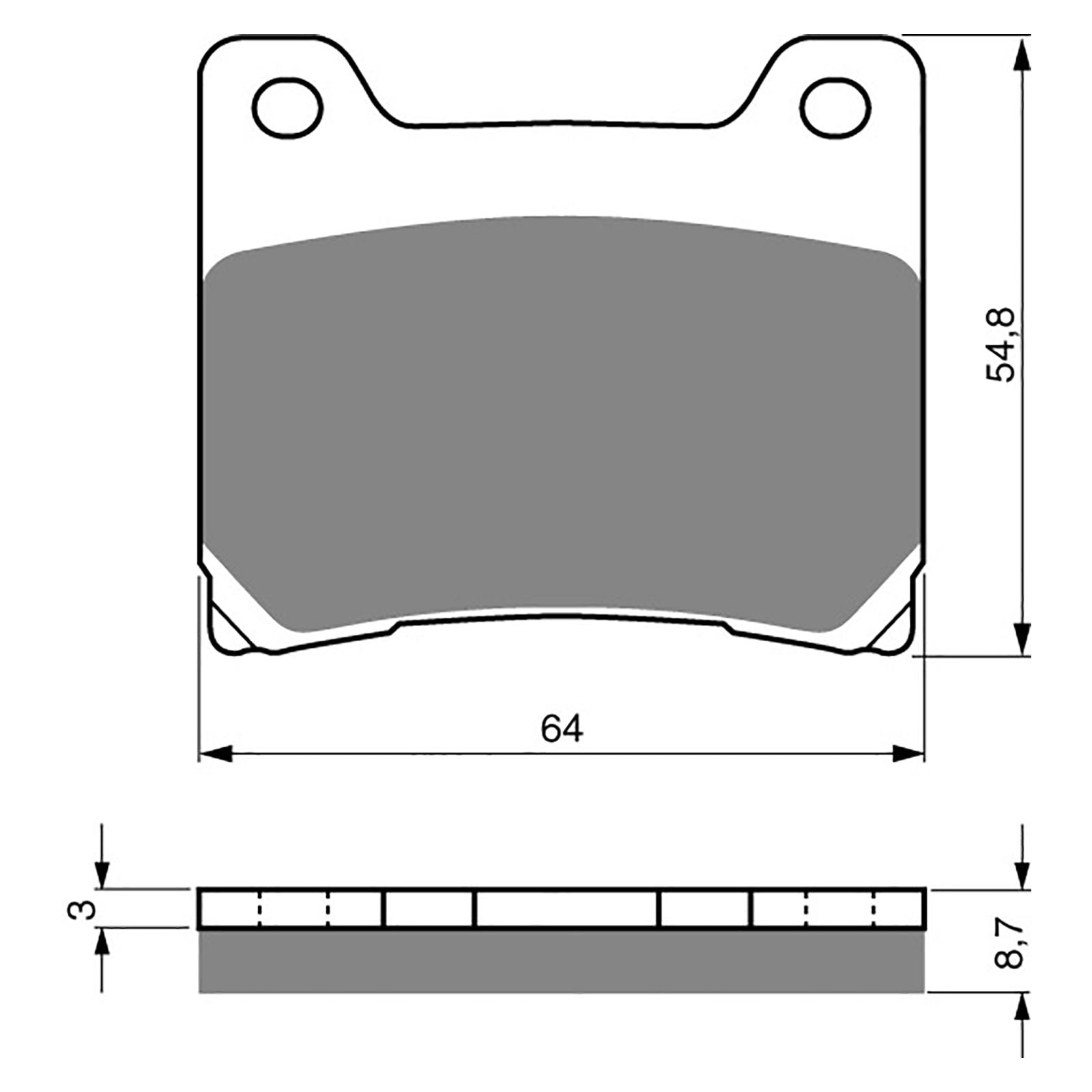 New GOLDFREN Brake Pad - S3 Sintered Sports (PBPH28) #GF015S3