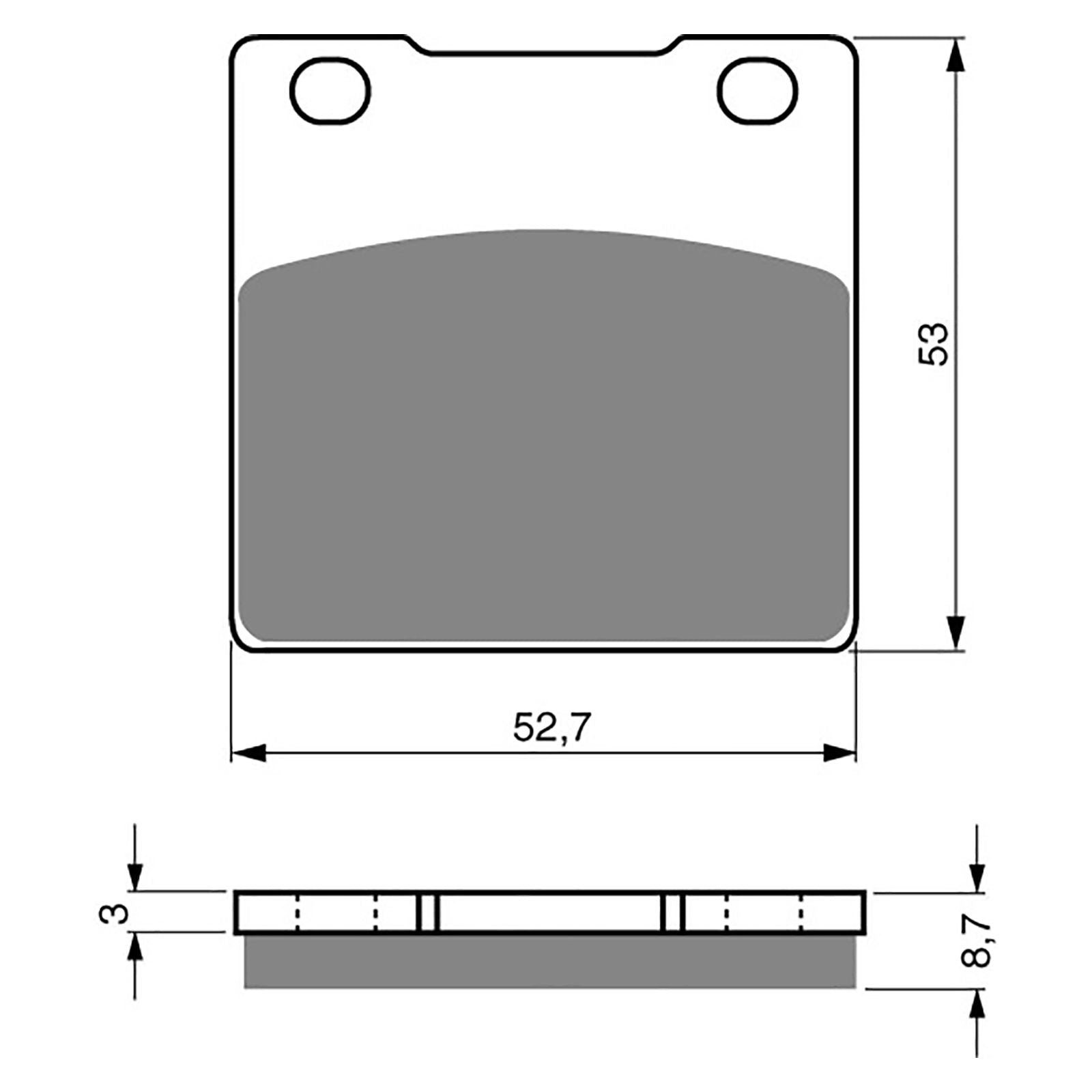 New GOLDFREN Brake Pad - S3 Sintered Sports (PBPH12) #GF016S3