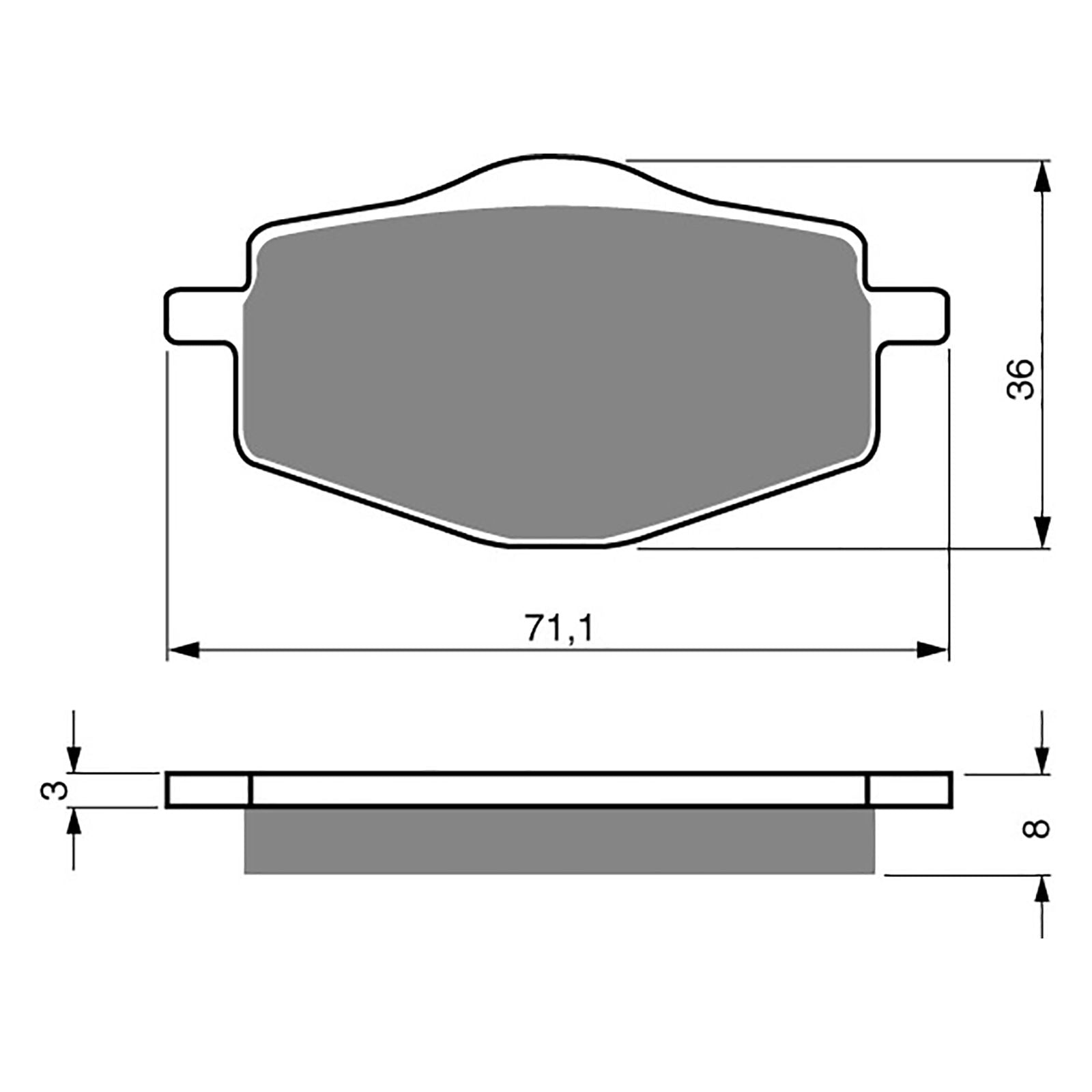 New GOLDFREN Brake Pad - K5 Off-Road Racing (PBPR31) #GF018K5