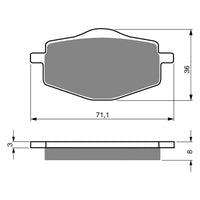 New GOLDFREN Brake Pad - K5 Off-Road Racing (PBPR31) #GF018K5