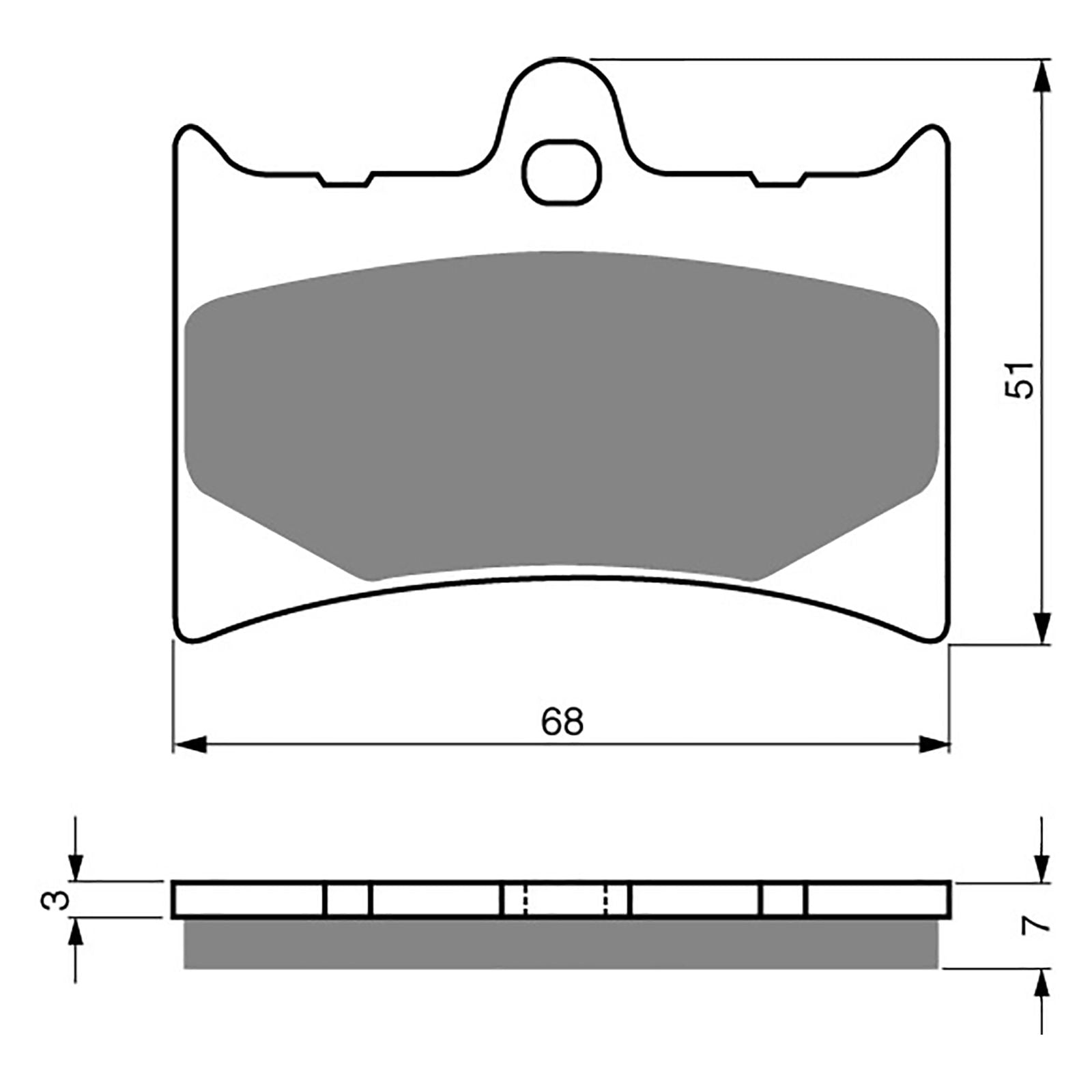 New GOLDFREN Brake Pad - K5 Off-Road Racing (PBPR119) #GF019K5