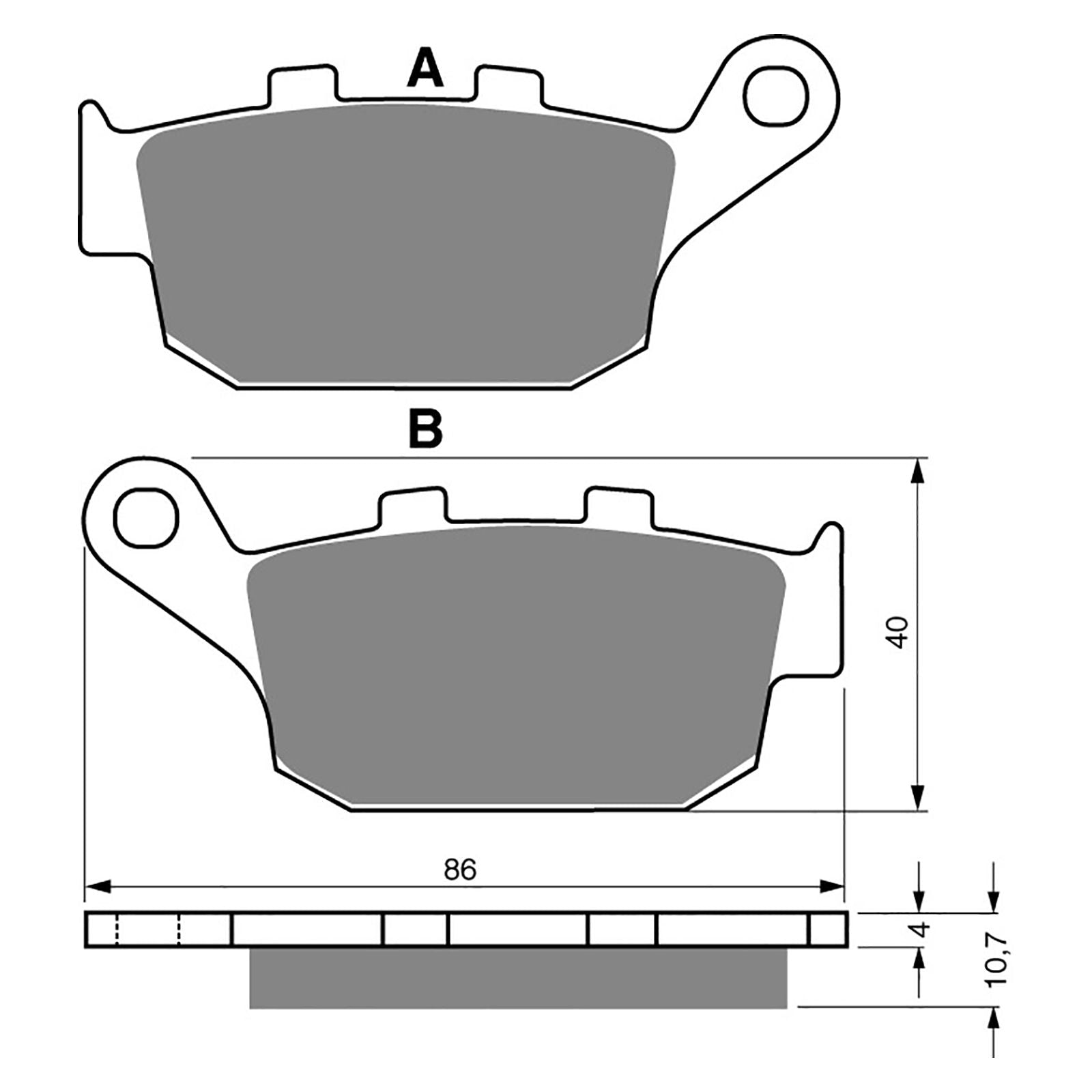 New GOLDFREN Brake Pad - S3 Sintered Sports (PBPH61) #GF020S3