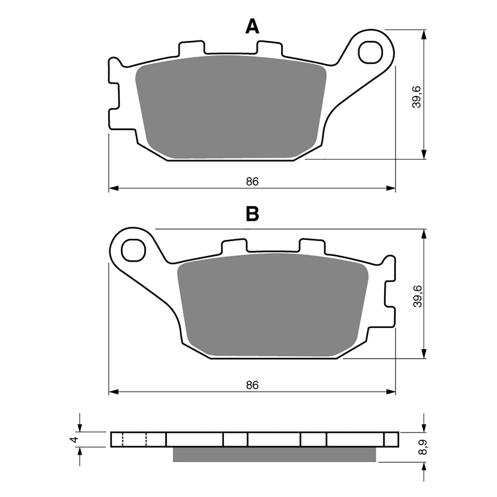 New GOLDFREN Brake Pad - S3 Sintered Sports (PBPH59) #GF021S3