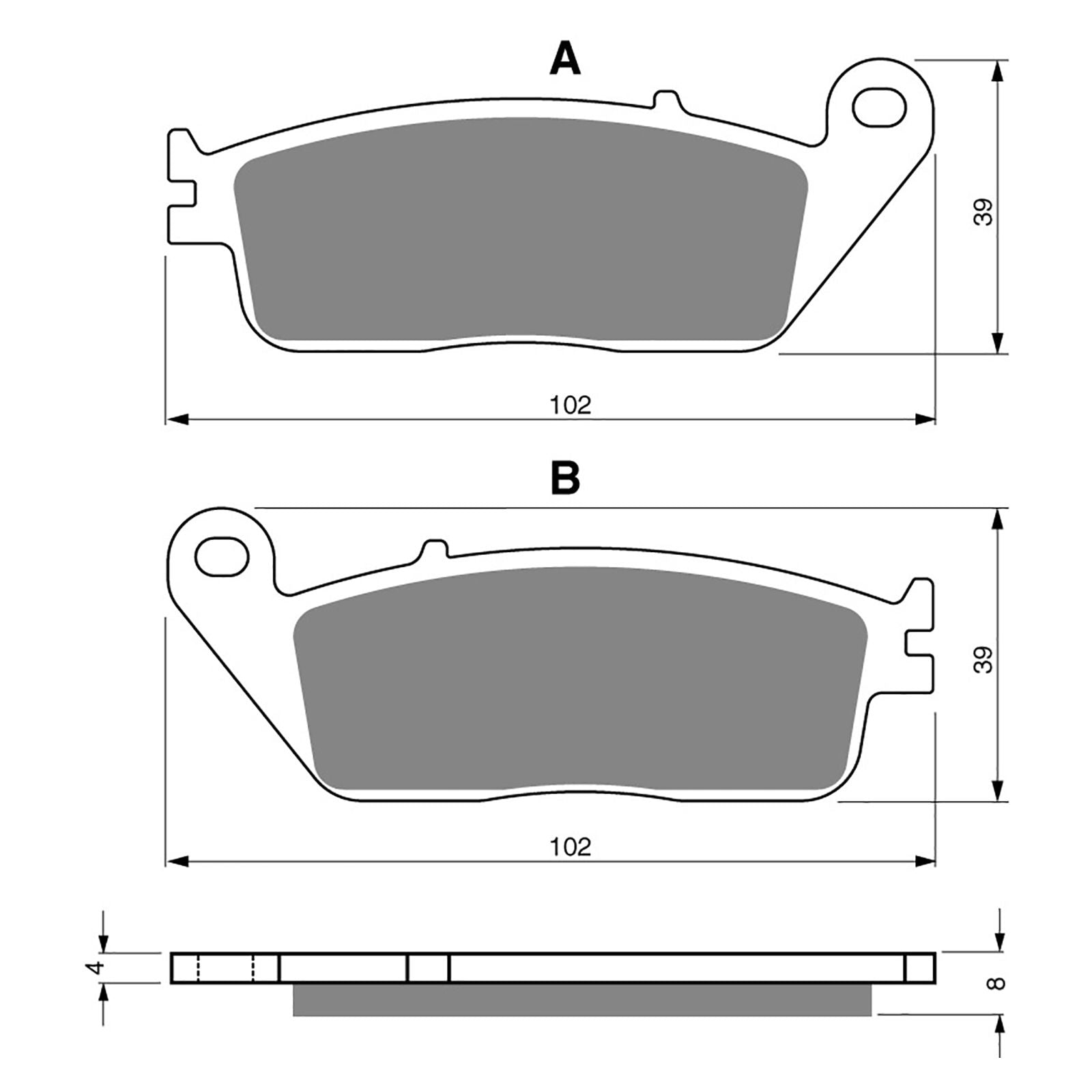 New GOLDFREN Brake Pad - S3 Sintered Sports (PBPH47) #GF022S3