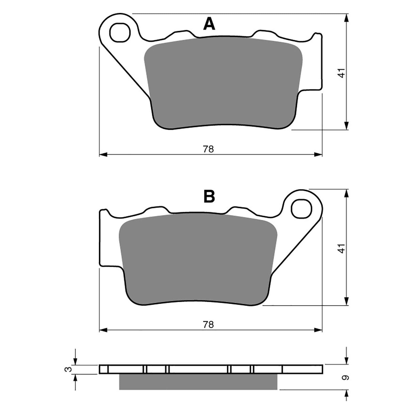 New GOLDFREN Brake Pad - K5 Off-Road Racing (PBPR166) #GF023K5