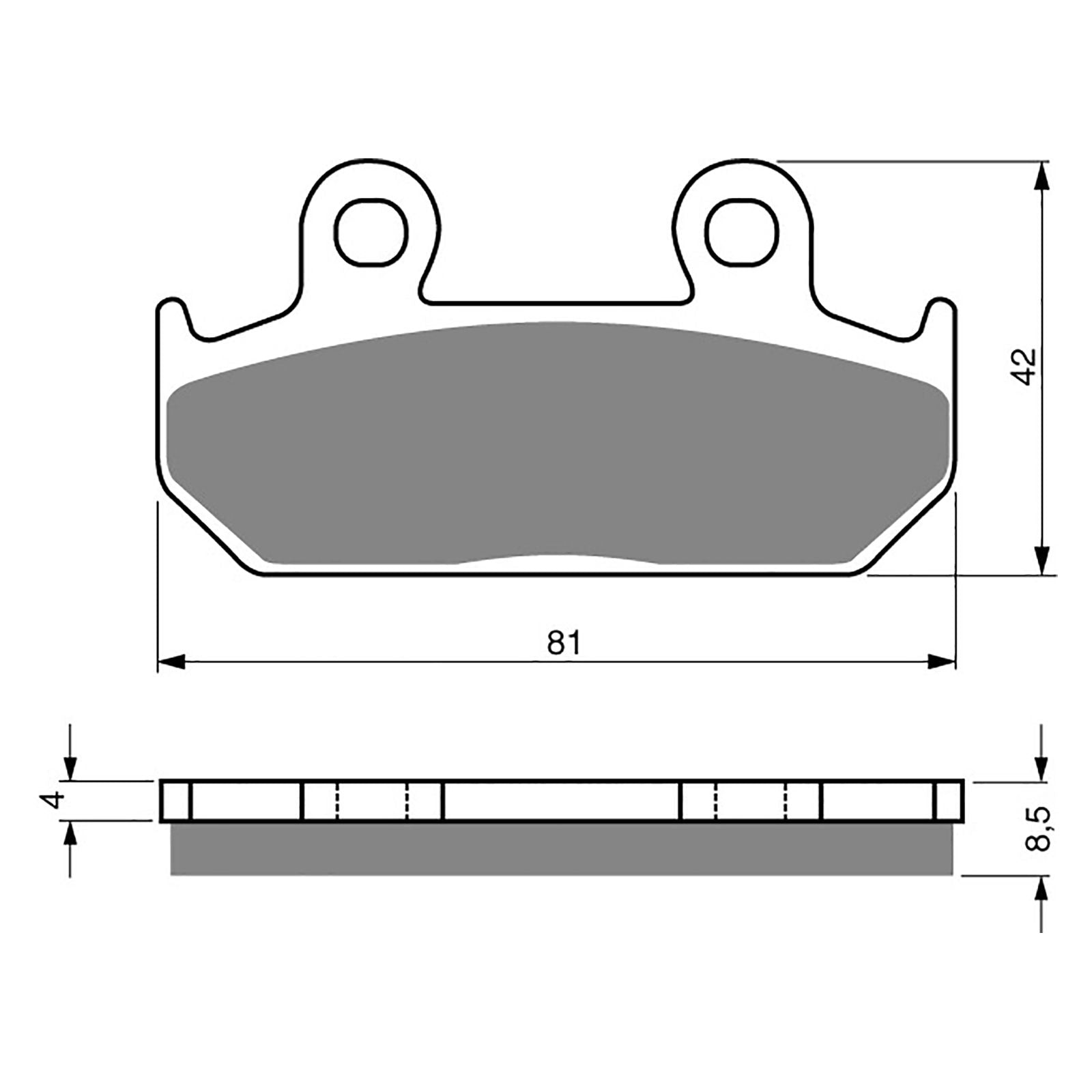 New GOLDFREN Brake Pad - S3 Sintered Sports (PBPH38) #GF025S3