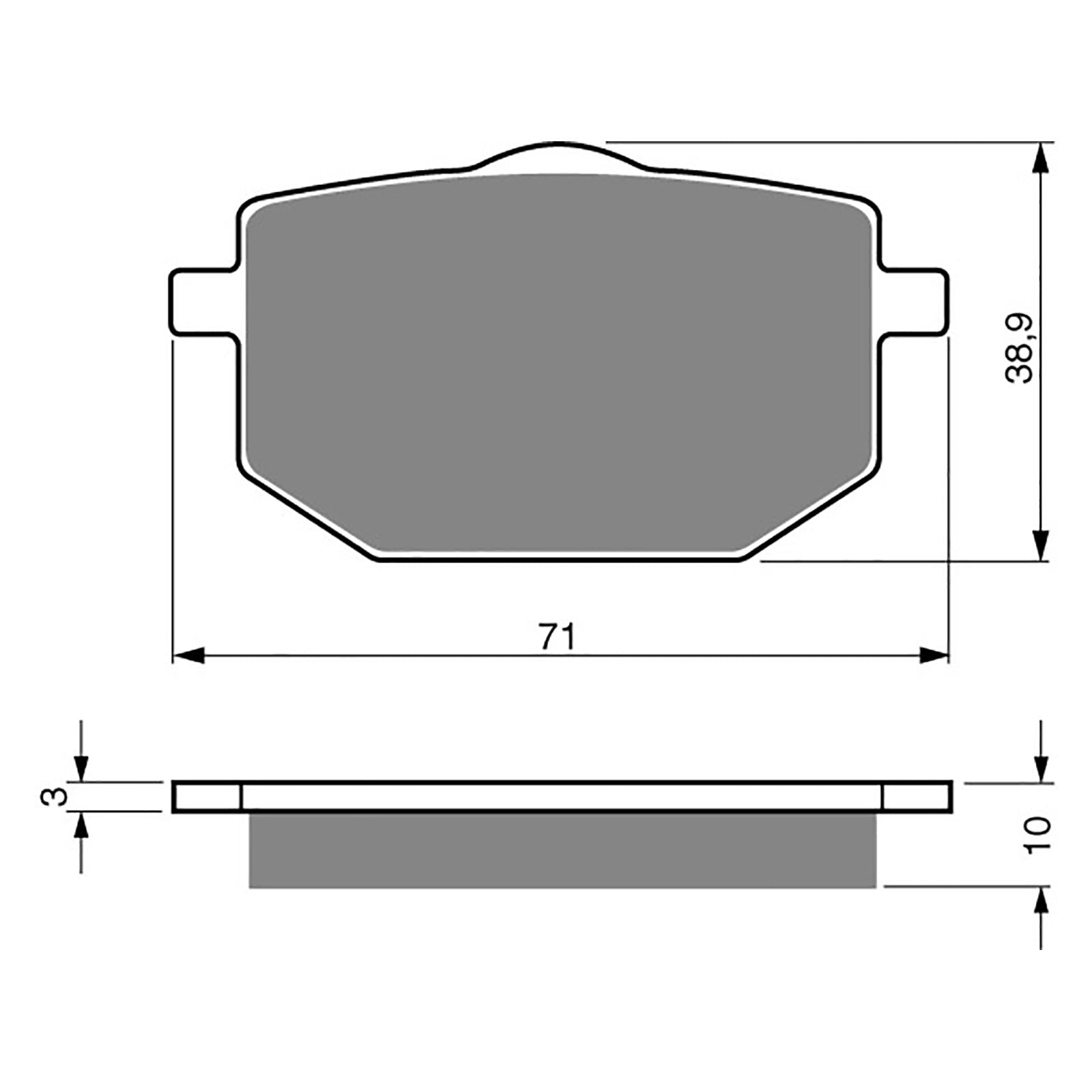 New GOLDFREN Brake Pad - S3 Sintered Sports #GF029S3