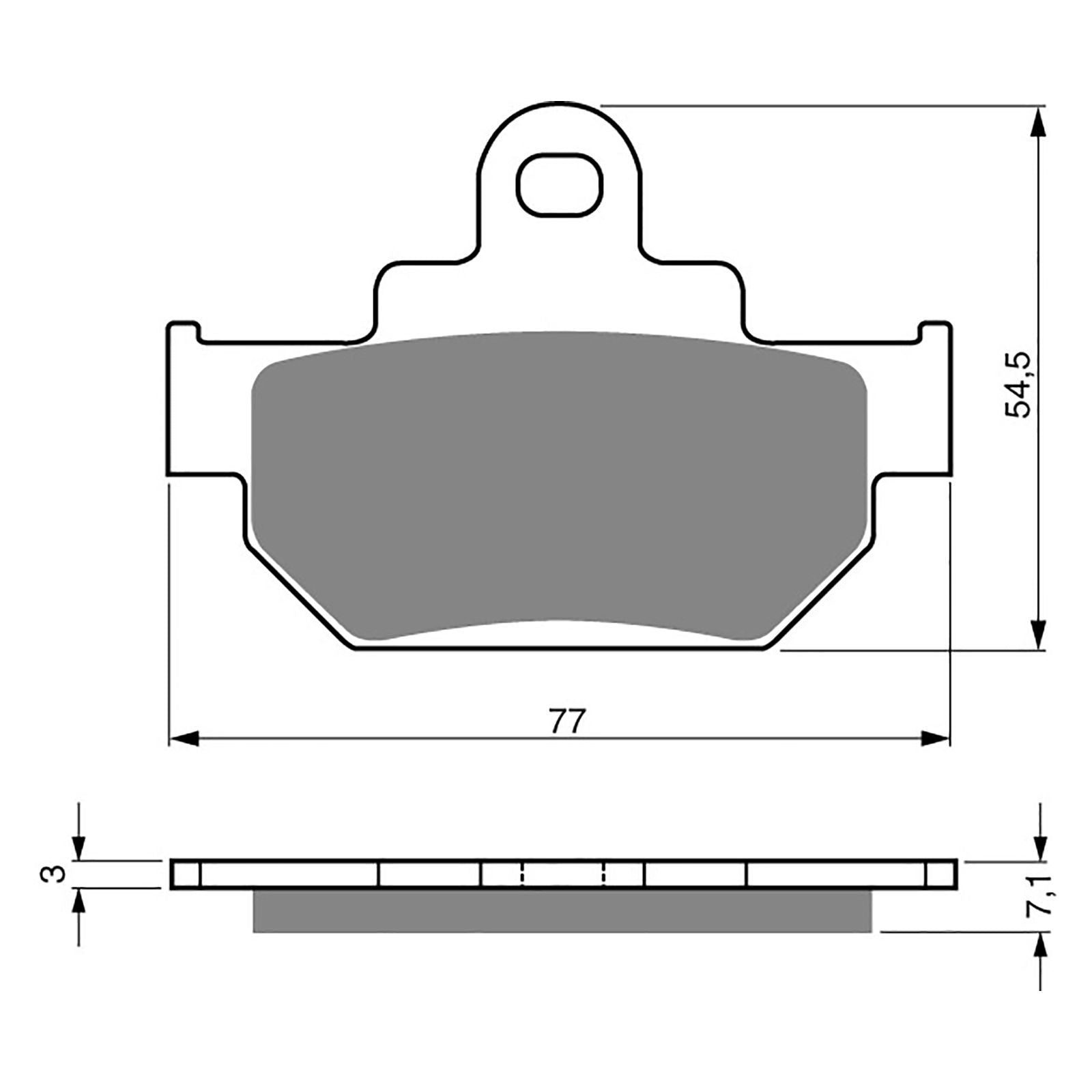 New GOLDFREN Brake Pad - K5 Off-Road Racing #GF030K5