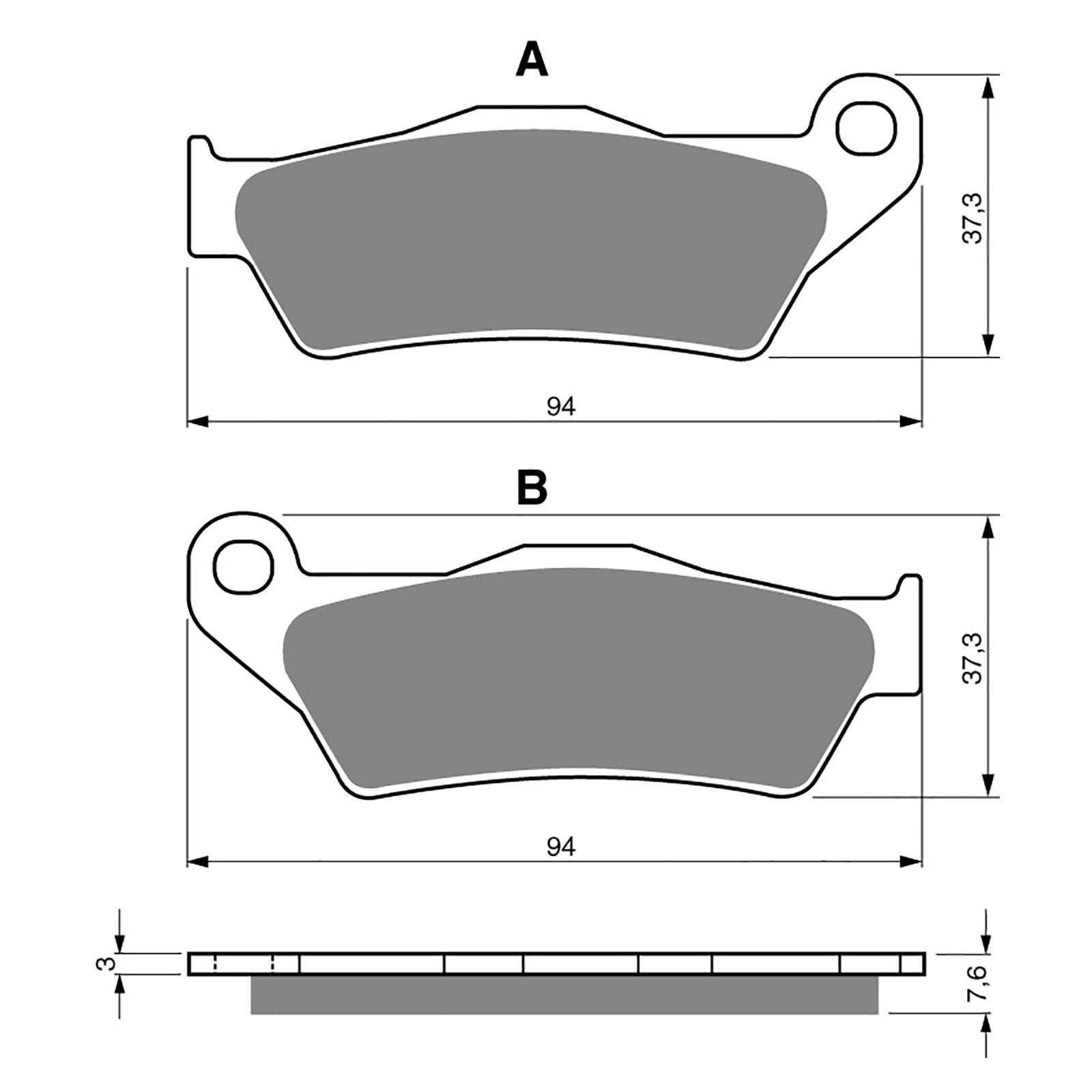 New GOLDFREN Brake Pad - K5 Off-Road Racing (PBPR114) #GF031K5