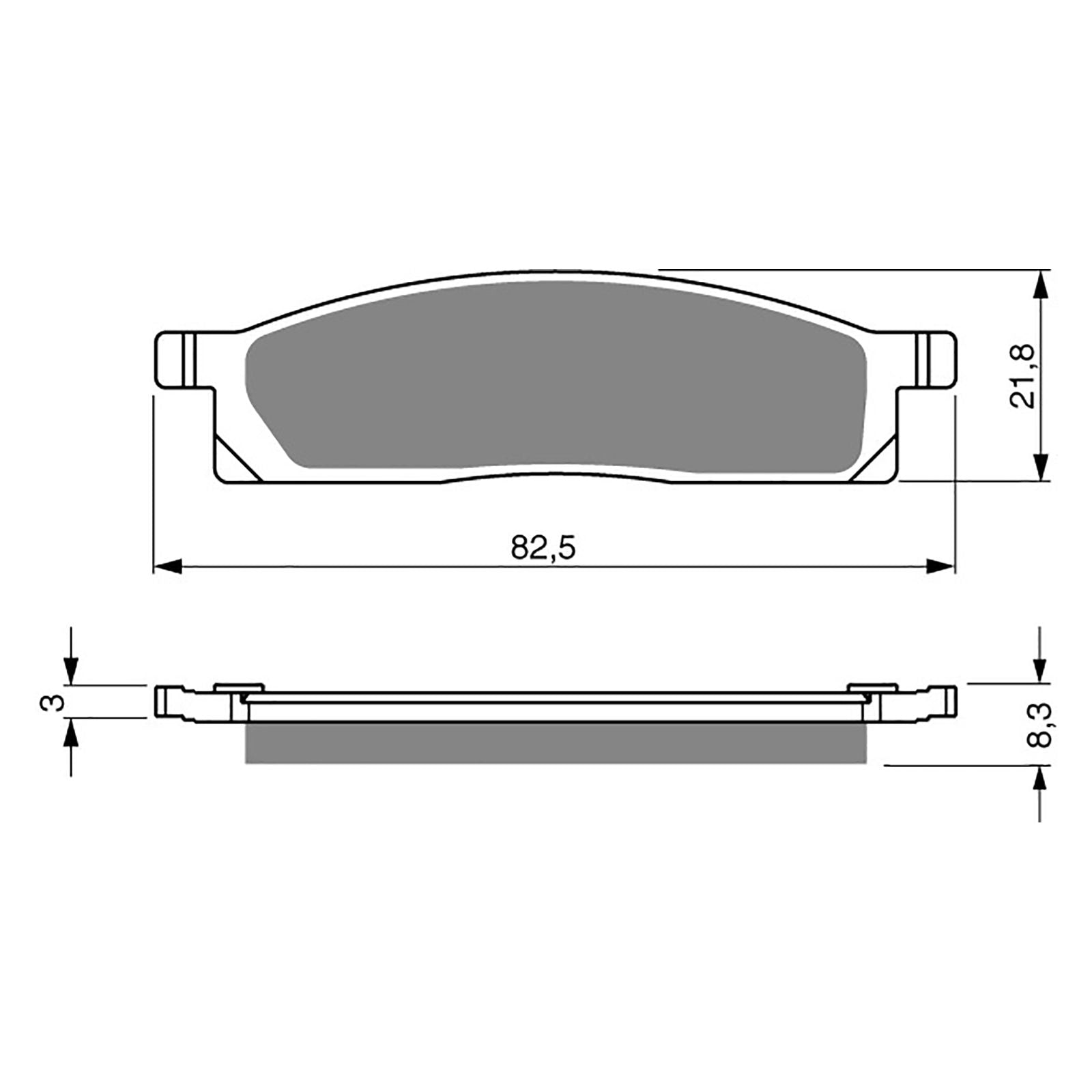 New GOLDFREN Brake Pad - S3 Sintered Sports #GF034S3