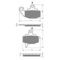 New GOLDFREN Brake Pad - K5 Off-Road Racing (PBPR44) #GF035K5
