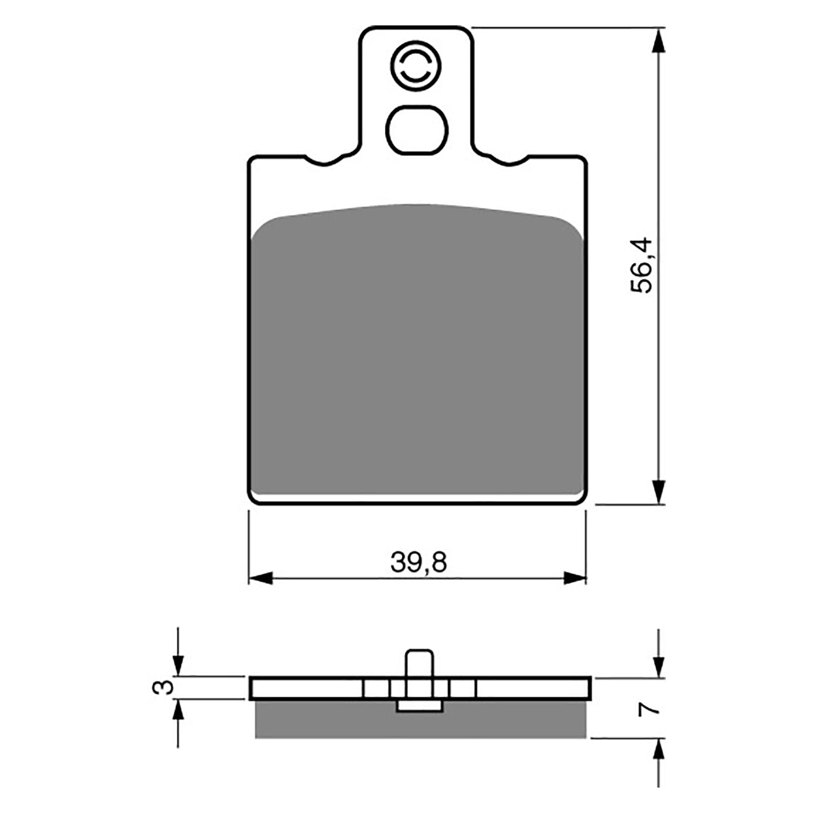 New GOLDFREN Brake Pad - S3 Sintered Sports (PBPH08) #GF038S3