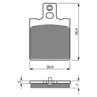 New GOLDFREN Brake Pad - S3 Sintered Sports (PBPH08) #GF038S3