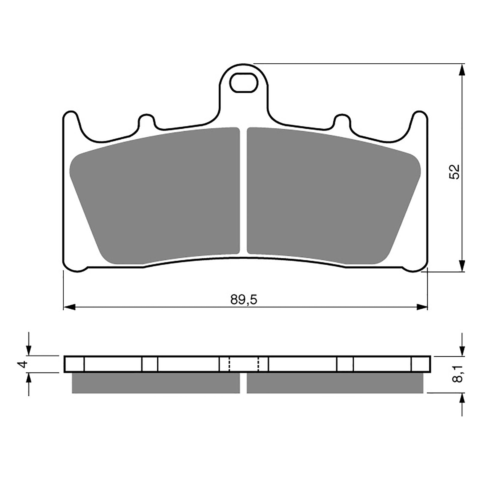 New GOLDFREN Brake Pad - S3 Sintered Sports (PBPH122) #GF039S3