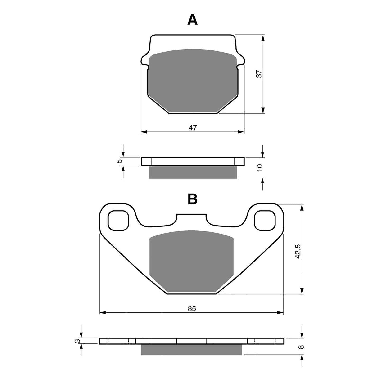 New GOLDFREN Brake Pad - K5 Off-Road Racing (PBPR23) #GF042K5