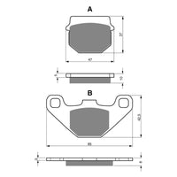 New GOLDFREN Brake Pad - K5 Off-Road Racing (PBPR23) #GF042K5