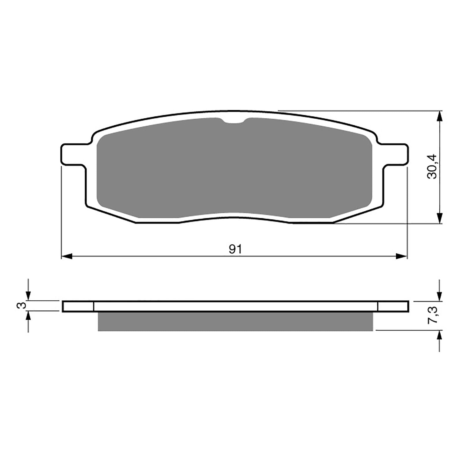 New GOLDFREN Brake Pad - K5 Off-Road Racing (PBPR34) #GF043K5