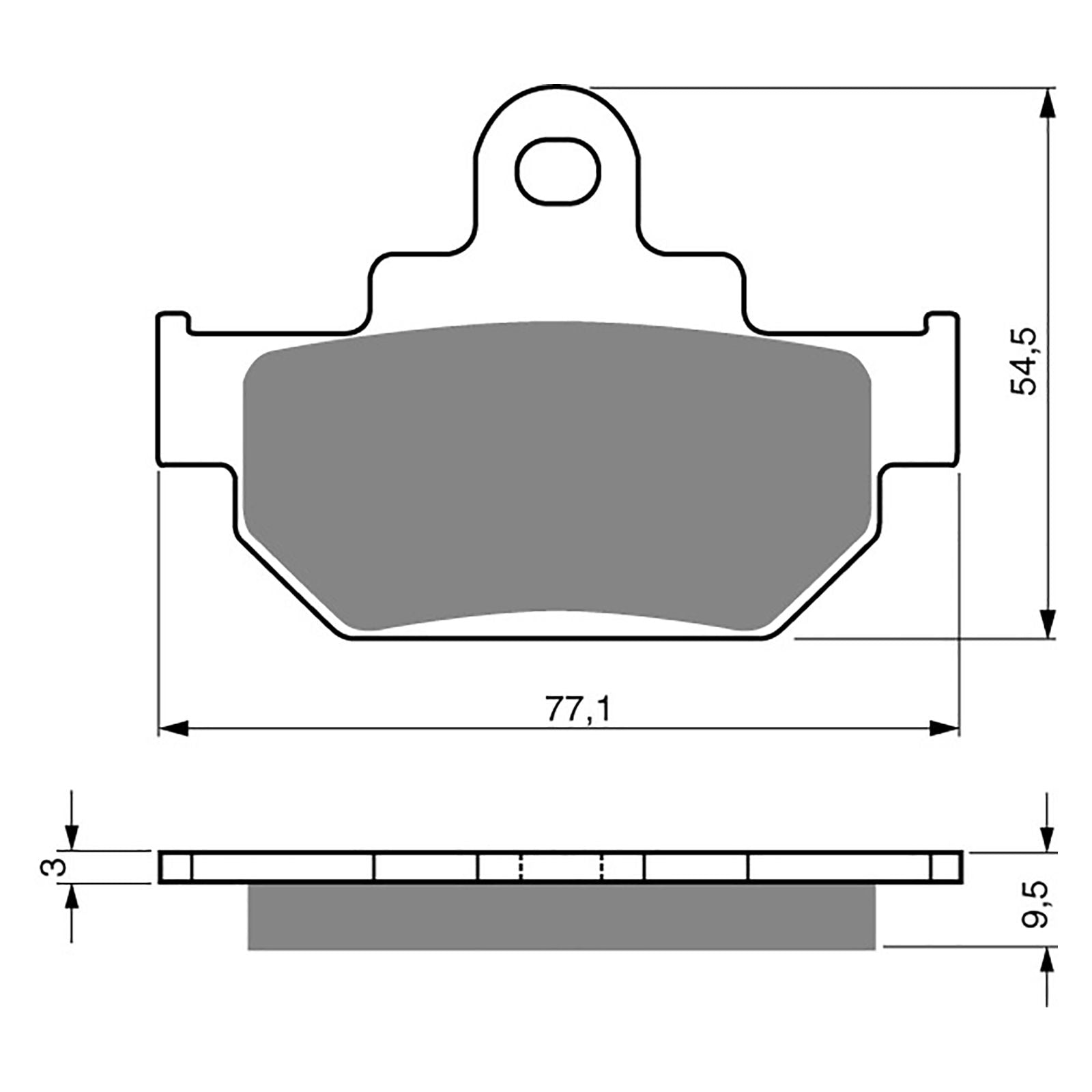 New GOLDFREN Brake Pad - S3 Sintered Sports #GF046S3