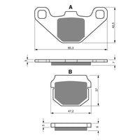 New GOLDFREN Brake Pad - K5 Off-Road Racing (PBPR22) #GF047K5