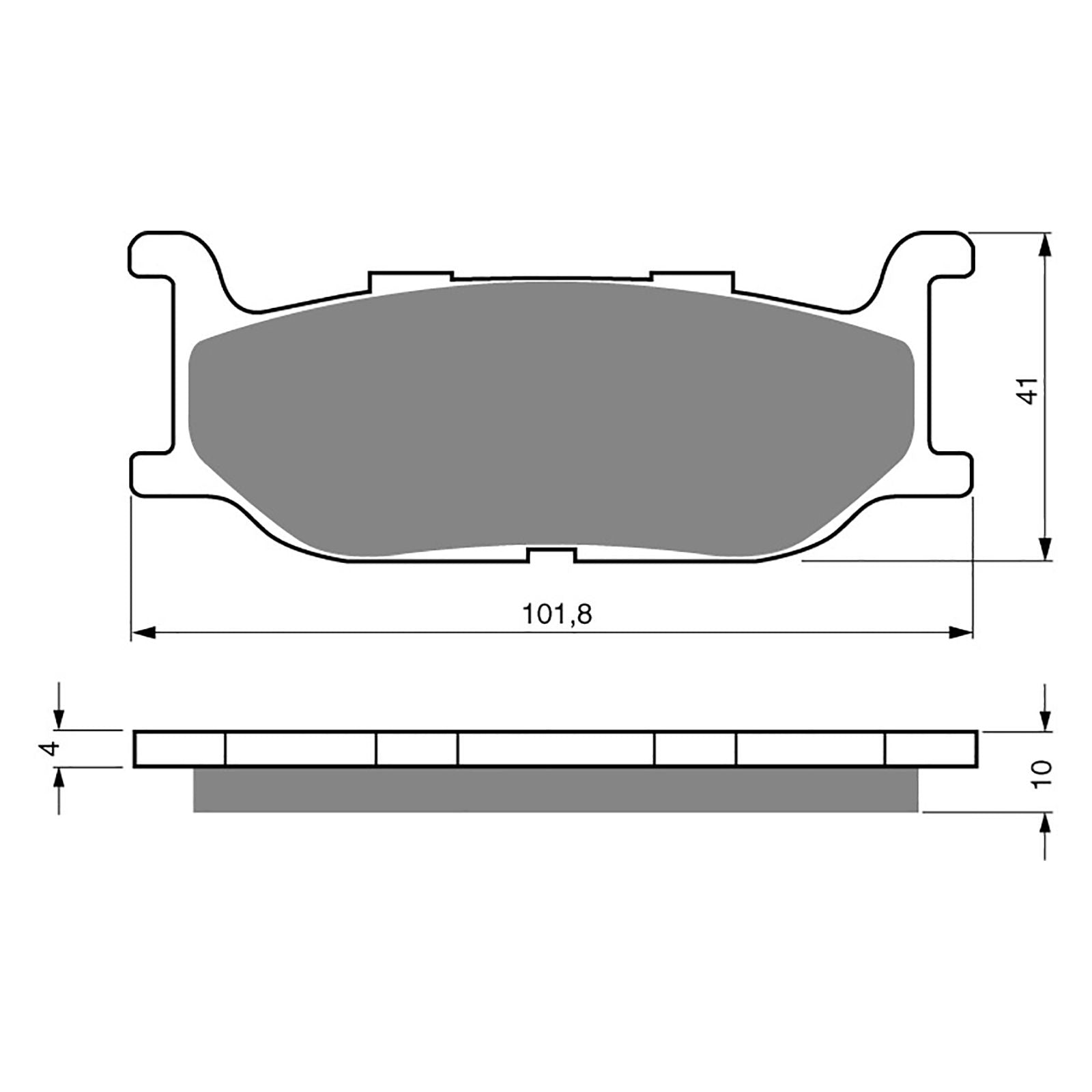 New GOLDFREN Brake Pad - S3 Sintered Sports (PBPH105) #GF048S3